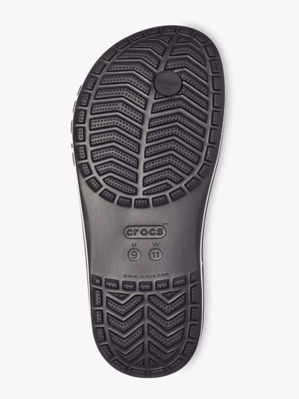 Crocs Bayaband Flip Flop Sandals -
Black & White | Size 8 NWT - Picture 3 of 11